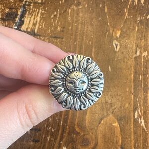 Silver Sun Face Ring Jams Avery